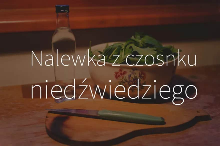 Nalewka z czosnku niedźwiedziego: Dawkowanie, korzyści i przeciwwskazania